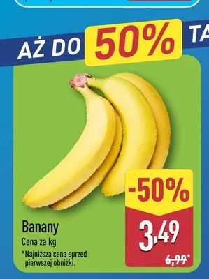 Banany promocja w Aldi