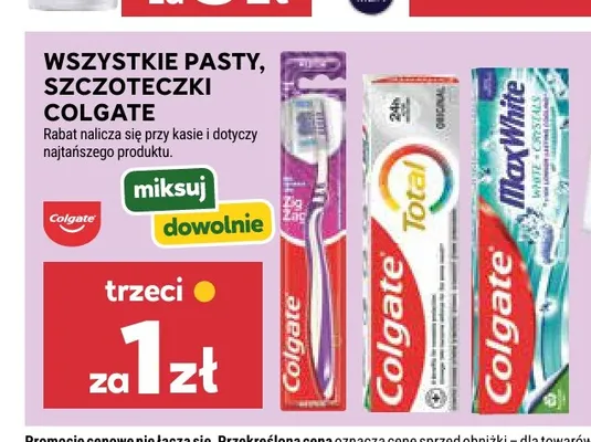 Wszystkie pasty, szczoteczki Colgate promocja w Stokrotka