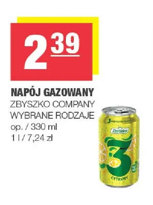 Napój gazowany Zbyszko promocja w SPAR