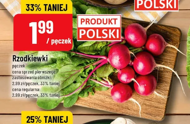 Rzodkiewki polskie promocja w POLOmarket