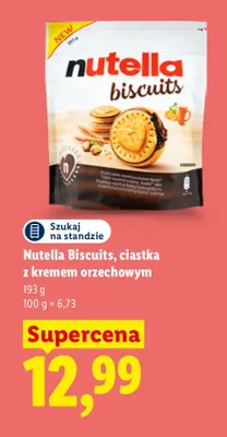 Nutella Biscuits ciastka z kremem orzechowym promocja w Lidl