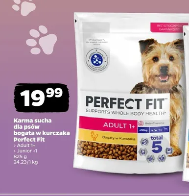 Karma sucha dla psów Perfect Fit Adult 1+ bogata w kurczaka promocja w Netto