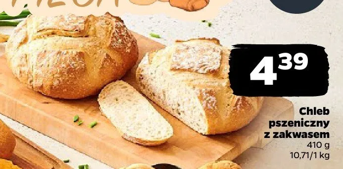 Chleb pszenny z zakwasem promocja w Netto
