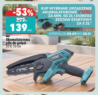 Akumulatorowa piła do gałęzi 10 cm Nac promocja w Biedronka Home
