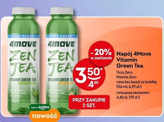 Napój Vitamin Green Tea Yuzu Zero promocja w Żabka