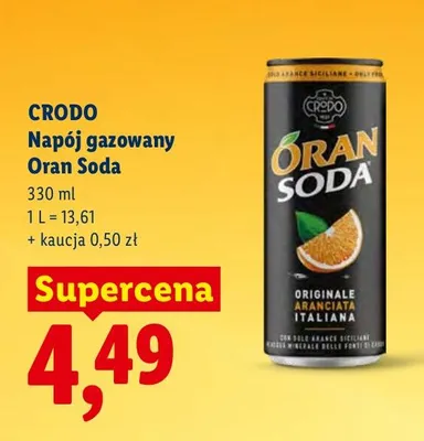 Napój gazowany Oran Soda promocja w Lidl
