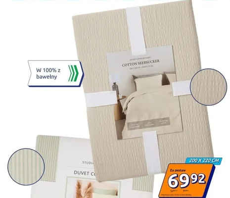 Poszewka na kołdrę marszczona 200x220cm promocja w Action