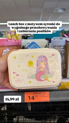 Lunch box z motywem syrenki promocja w Biedronka