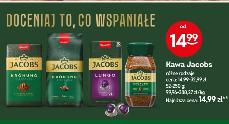 Kawa mielona Jacobs Krönung promocja w Żabka