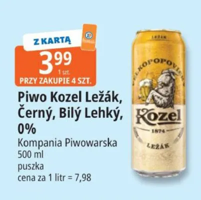Piwo Kozel Ležák promocja w Leclerc