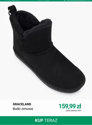 Botki zimowe Graceland promocja w Deichmann