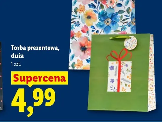 Torba prezentowa duża promocja w Lidl