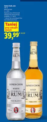 Rum James Cook White Oversea Ron Blanco promocja w Lidl
