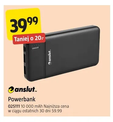 Powerbank Anslut 10000mAh promocja w Jula