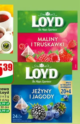 Herbatka owocowa, 3 rodzaje promocja w Dino