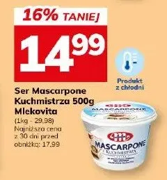 Ser Mascarpone Kuchmistrz 500g Mlekpol promocja w Hitpol