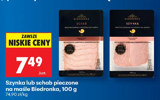Szynka pieczona na maśle Biedronka promocja w Biedronka