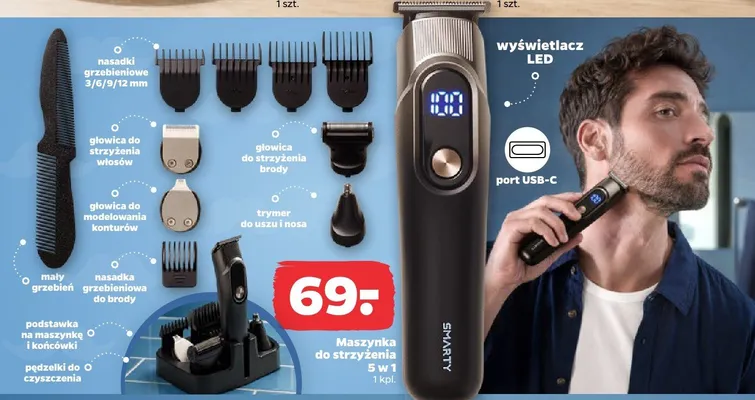 Maszynka do strzyżenia Smarty 5 w 1 promocja w Netto