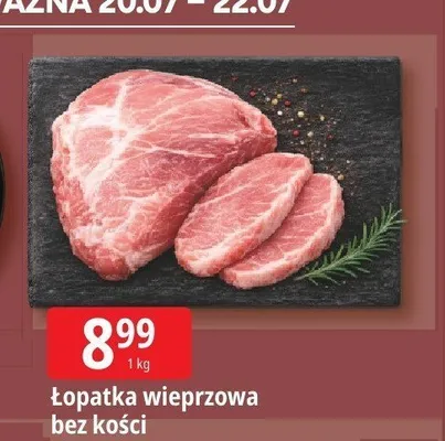Łopatka wieprzowa bez kości promocja w Leclerc