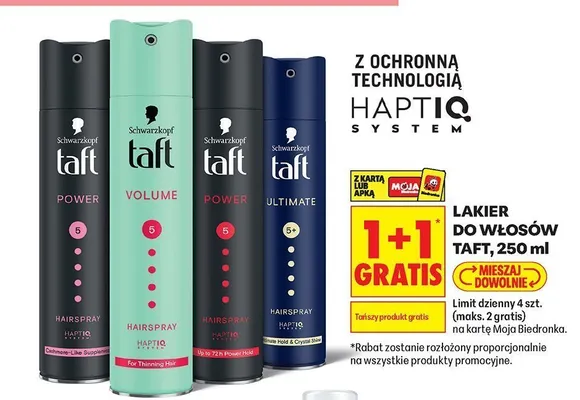 Lakier do włosów Taft Volume promocja w Biedronka