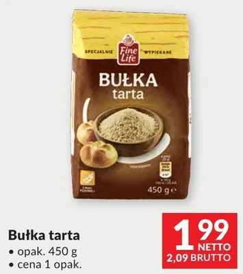 Bułka tarta Fine Life promocja w Makro