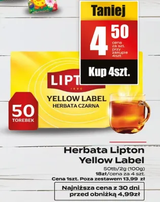 Herbata Yellow Label czarna promocja w Supeco