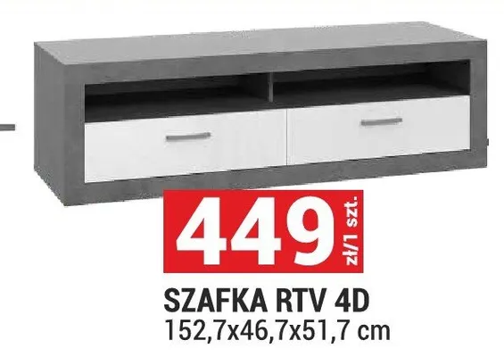 Szafka RTV 4D Trebbia promocja w Merkury Market