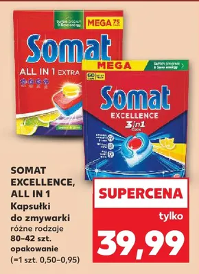 Kapsułki do zmywarki Somat All in 1 promocja w Kaufland