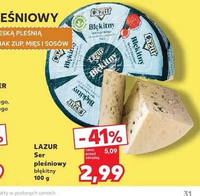 Ser pleśniowy błękitny Lazur promocja w Kaufland