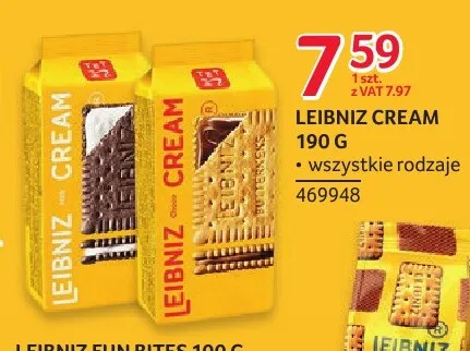 Herbatniki Leibniz Cream promocja w Selgros