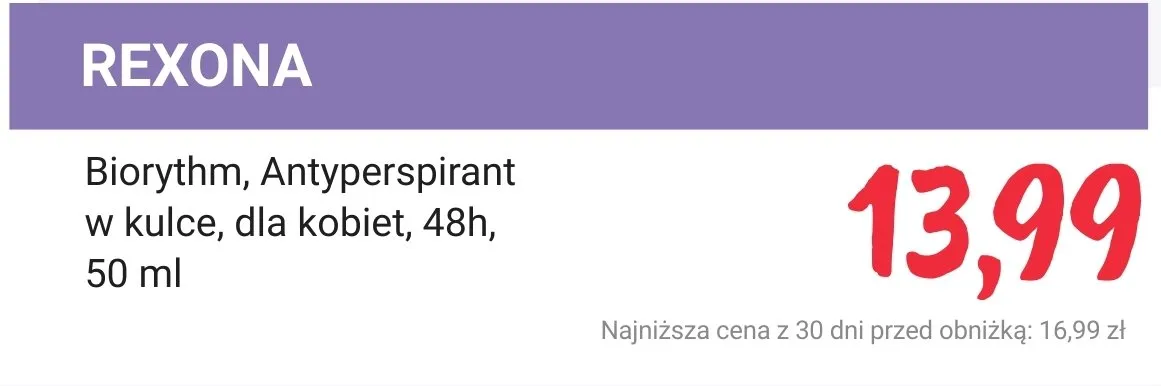 Antyperspirant Biorythm w kulce, dla kobiet, 48h promocja w Rossmann