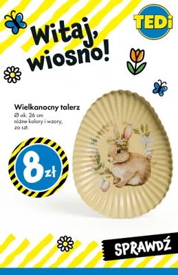 Talerz wielkanocny promocja w Tedi