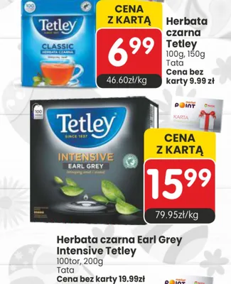 Herbata czarna Earl Grey Intensive promocja w Market Point