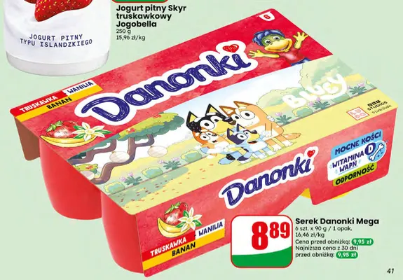 Serek Danonki Mega 6-pak promocja w Dino