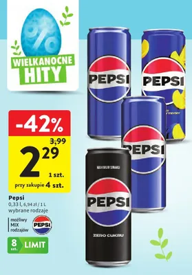 Napój wybrane rodzaje promocja w Intermarche