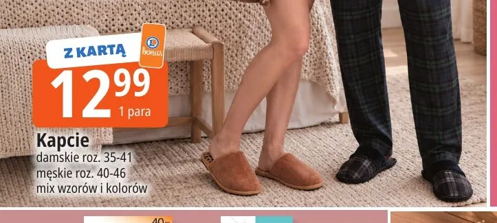 Kapcie męskie promocja w Leclerc