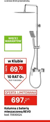 Kolumna z baterią mieszaczową REVO promocja w Leroy Merlin