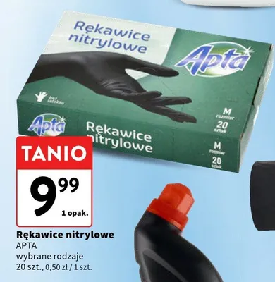 Rękawice nitrylowe APTA wybrane rodzaje promocja w Intermarche