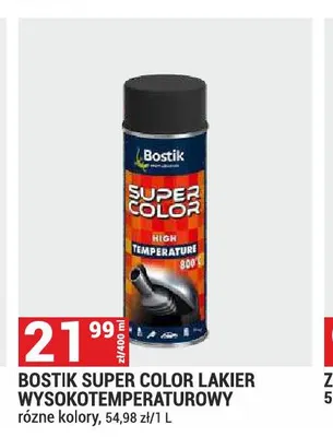 Lakier wysokotemperaturowy Bostik Super Color promocja w Merkury Market
