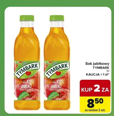 Sok jabłkowy Tymbark promocja w Carrefour Express