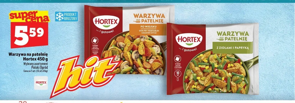 Warzywa na patelnię z ziołami i papryką Hortex promocja w TOPAZ