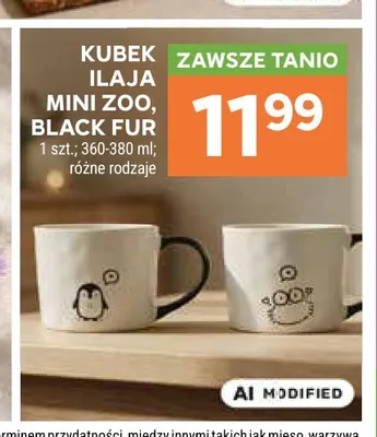 Kubek Ilaja Mini Zoo Black Fur promocja w Stokrotka