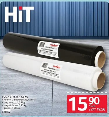 Folia stretch 1,8 kg promocja w Selgros