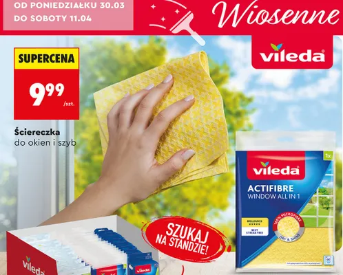 Ściereczka do okien i szyb promocja w Biedronka