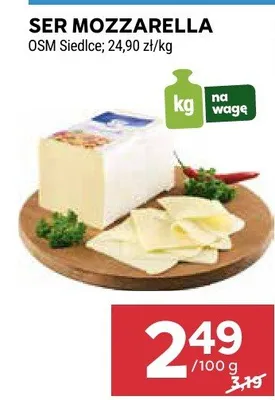 Ser mozzarella promocja w Stokrotka