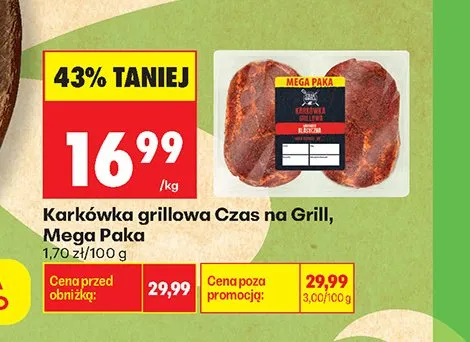 Karkówka grillowa Czas na Grill Mega Paka promocja w Biedronka