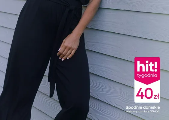 Spodnie damskie z wiskozą promocja w Pepco