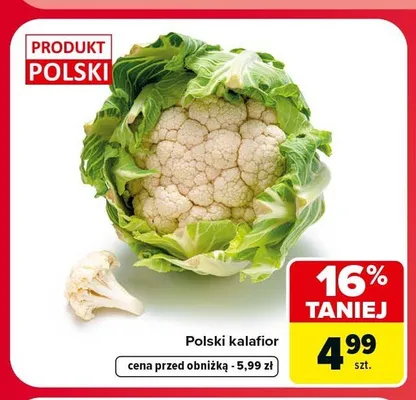 Kalafior polski promocja w Carrefour Market