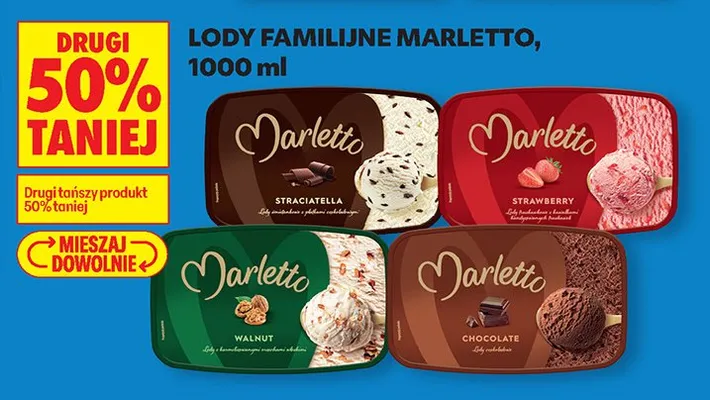 Lody familijne DRUGIE -50% promocja w Biedronka