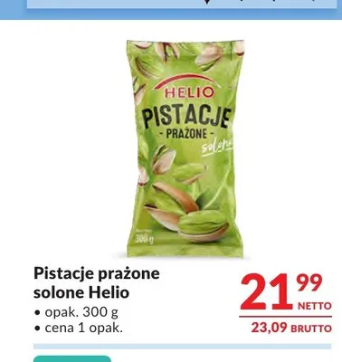 Pistacje prażone solone Helio promocja w Makro